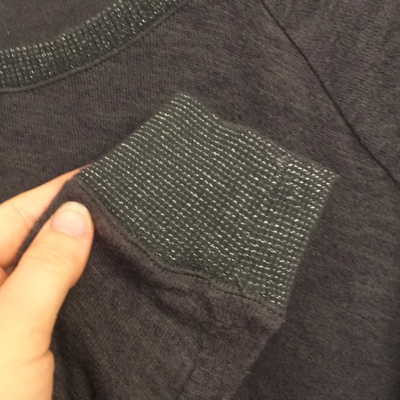 🧸Aerie Gray Comfy Long Sleeve Lounge Shirt xl - Picture 4 of 6